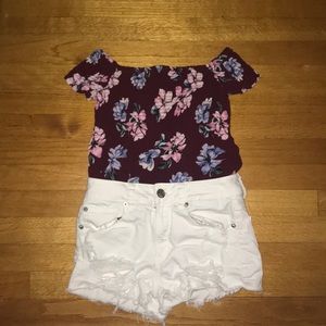 Pac sun Kendall & Kylie floral shirt
